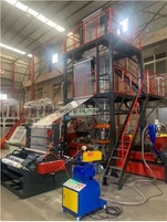 Linha de Produção de Extrusão de Filme de Polietileno 3 Camadas PE Nylon PEBD Extrusora de Filme Preço da Máquina de Sopro