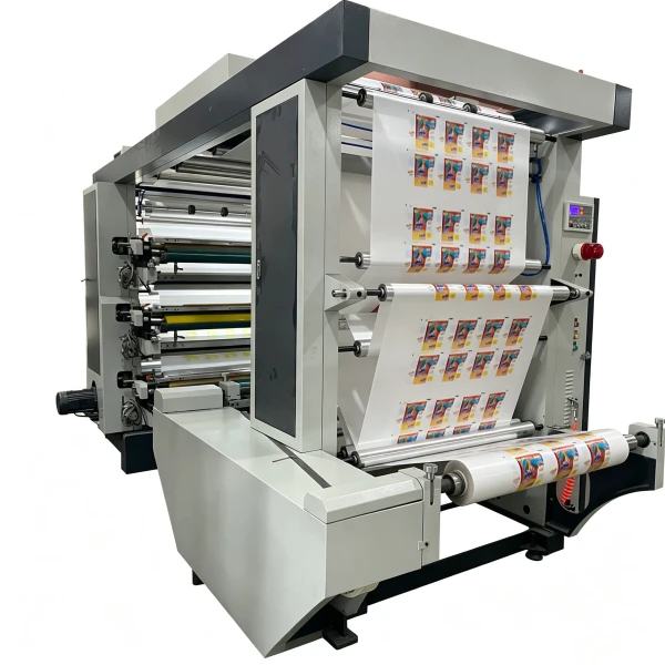 Máquina de impressão flexográfica de pilha de 6 cores
